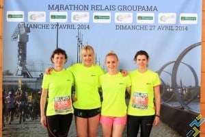 Céline marathon relais Nantes Team UR 