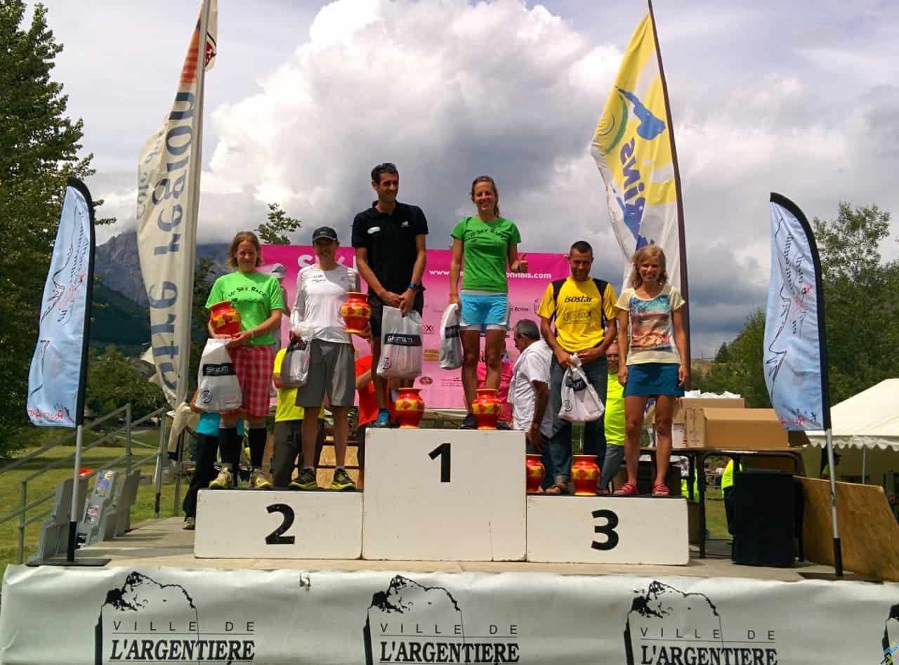 Podium Sky Race des Ecrins 2014 