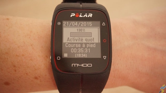 test montre GPS Polar M400 N°3