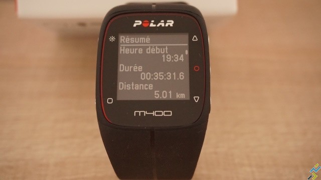 test montre GPS Polar M400 N°5